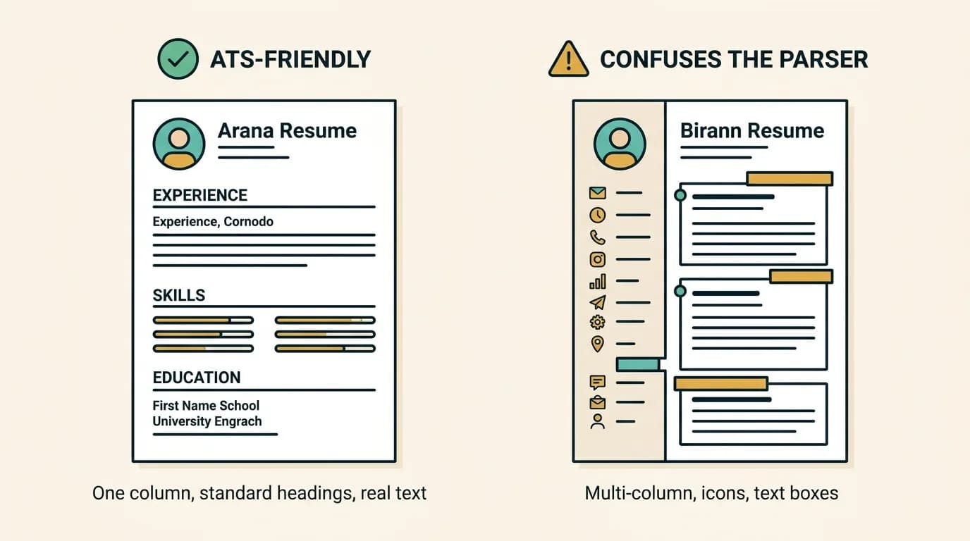 Hands holding a printed resume during an interview