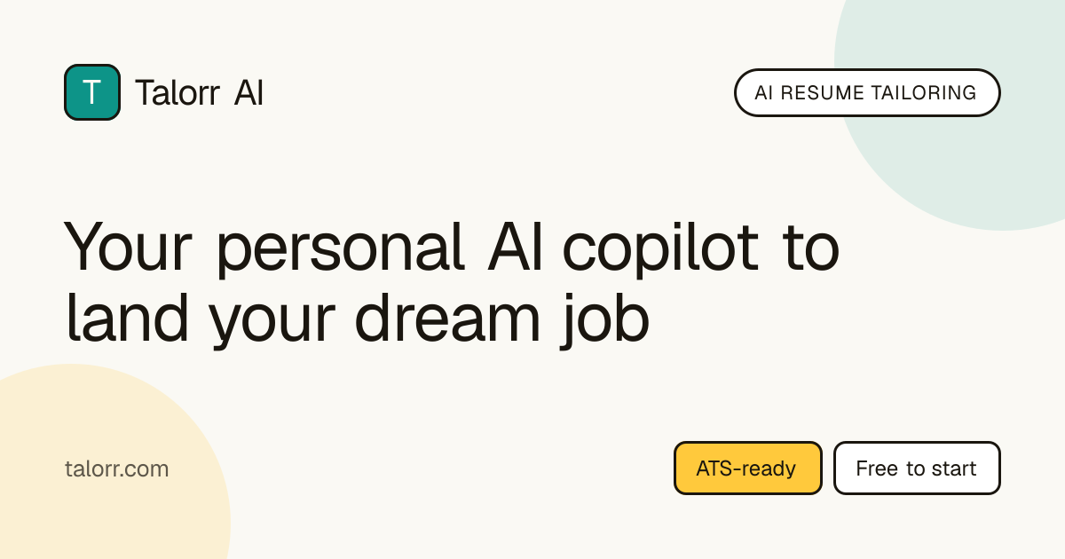 Talorr AI — 官网预览图